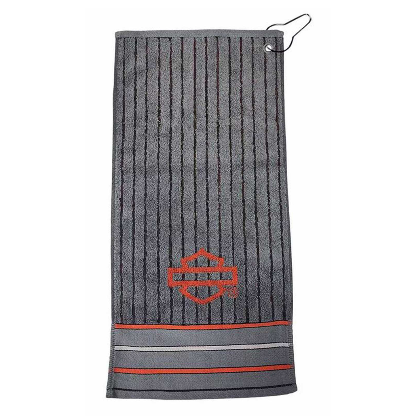 Harley-Davidson® Open Bar & Shield Logo Stripes Absorbent Cotton Bar Towel