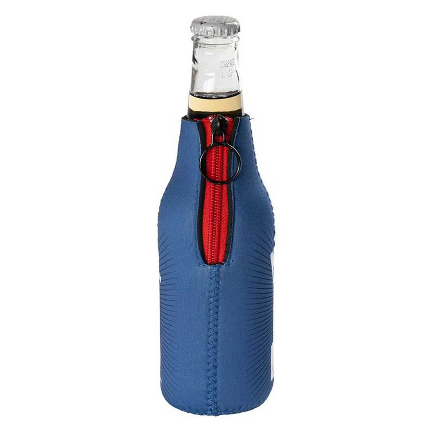 Harley-Davidson® #1 RWB Graphic Neoprene Zippered Bottle Wrap - Navy Blue