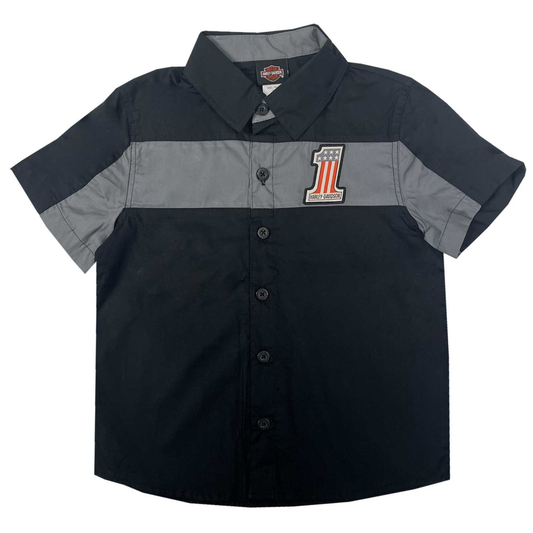 Harley-Davidson® Boys' #1 Short Sleeve Button Work Shop Shirt