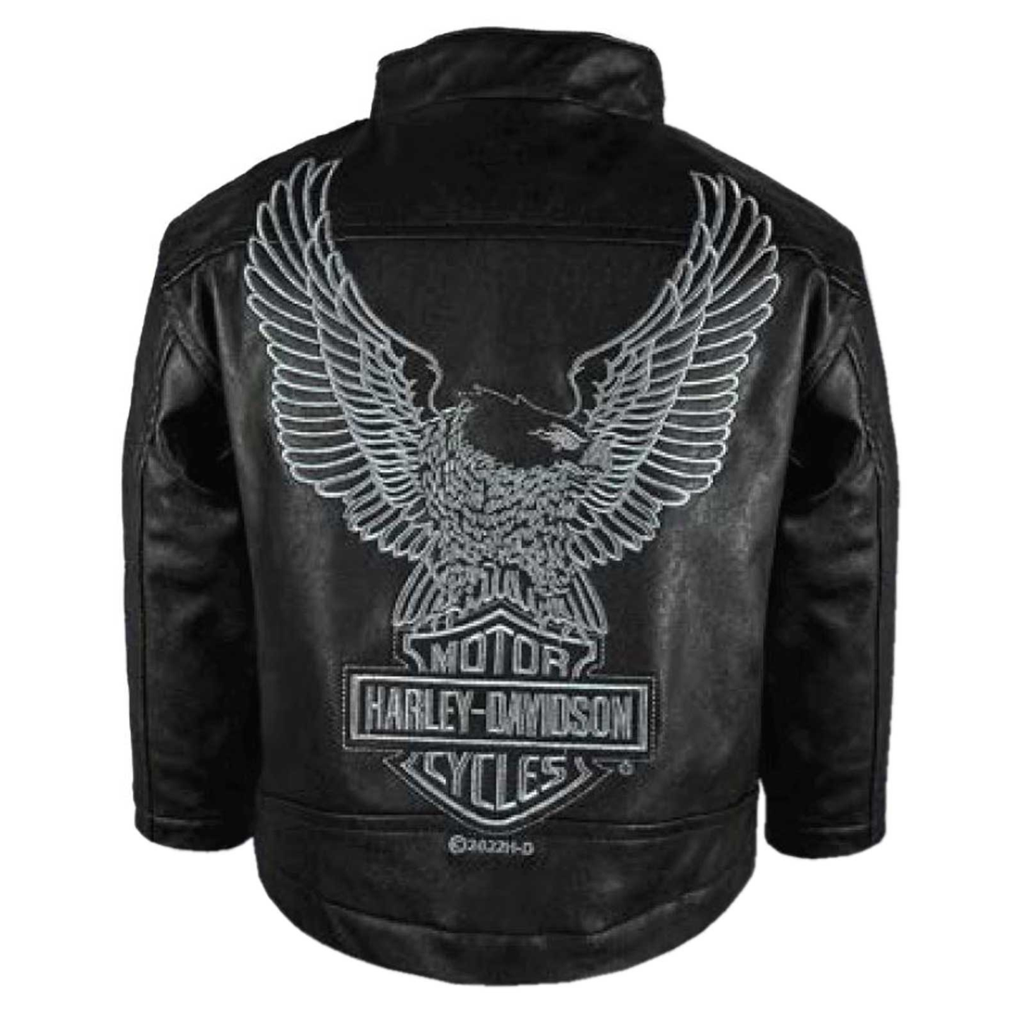 Harley-Davidson® Boys' B&S Logo Faux Leather Infant Biker Jacket - Black