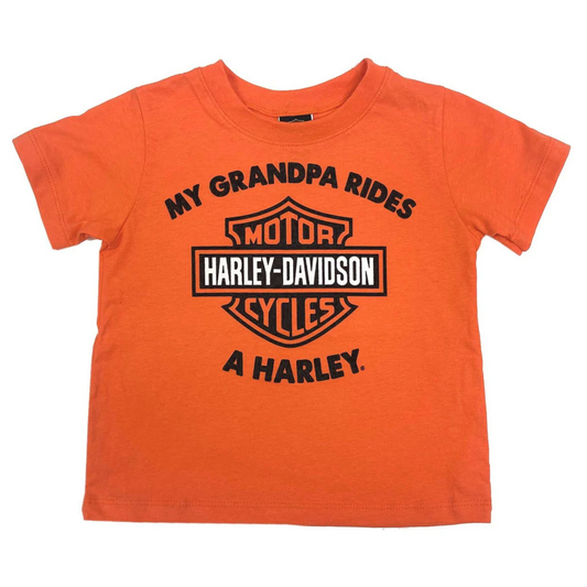 Harley-Davidson® Boys' My Grandpa Rides a Harley Short Sleeve T-Shirt