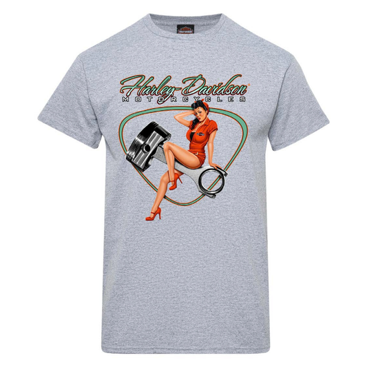 Gasoline Alley Harley-Davidson® Dealer Tee - Piston Pinup
