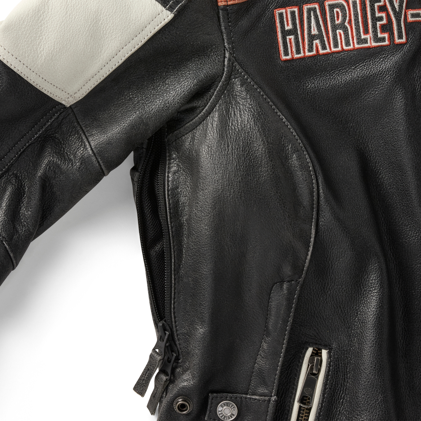 Harley-Davidson® Women's Miss Enthusiast III Leather Riding Jacket