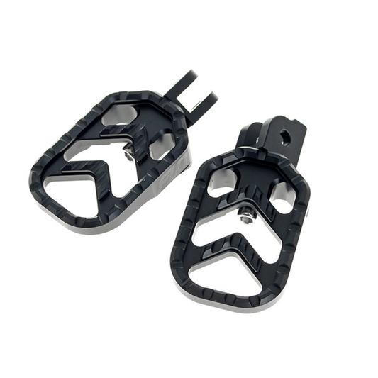 Flo Motorsports - Savage Series Footpegs – Black. Fits Softail 2018up Front Rider