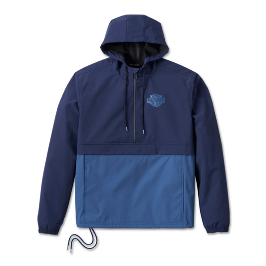 Harley-Davidson® Men’s Essential Colorblock Anorak – Peacoat