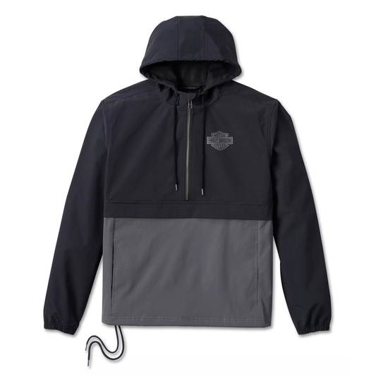 Harley-Davidson® Men's Essential Colorblock Anorak - Black