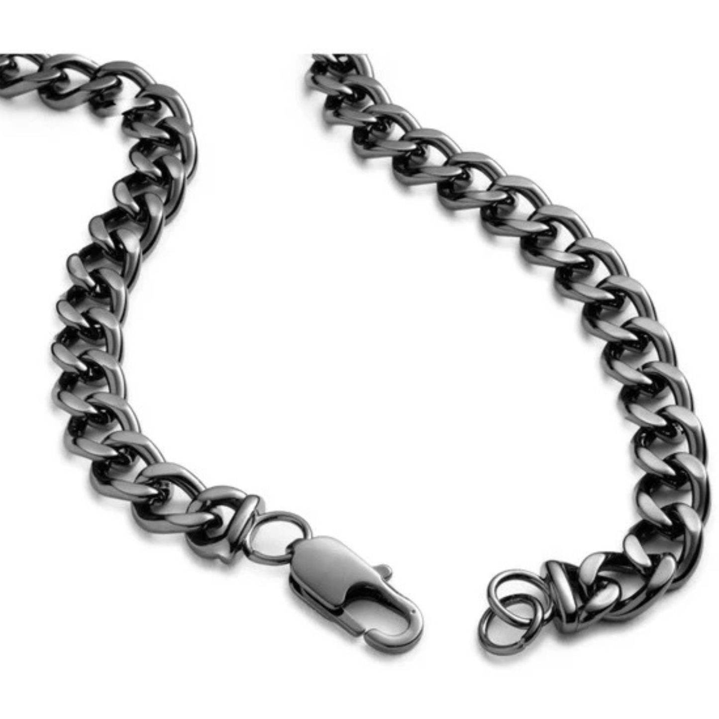 Harley-Davidson® Men's B&S Stud 24" Pendant Stainless Steel Necklace - Black