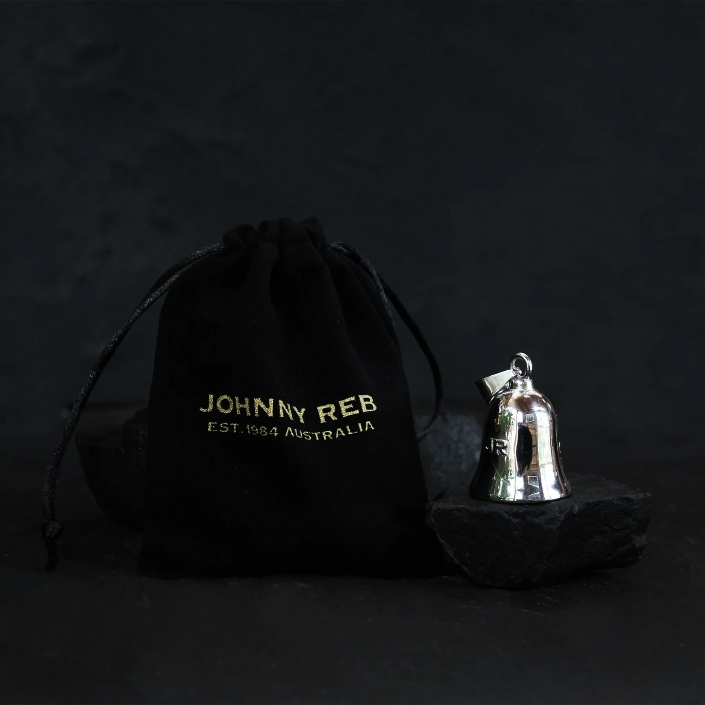 Johnny Reb - Skull Flag Ride Bell - Gold