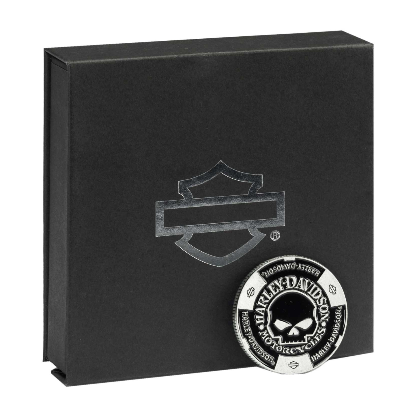 Harley-Davidson® Willie G Skull Limited Edition Metal Poker Chip w/ Case