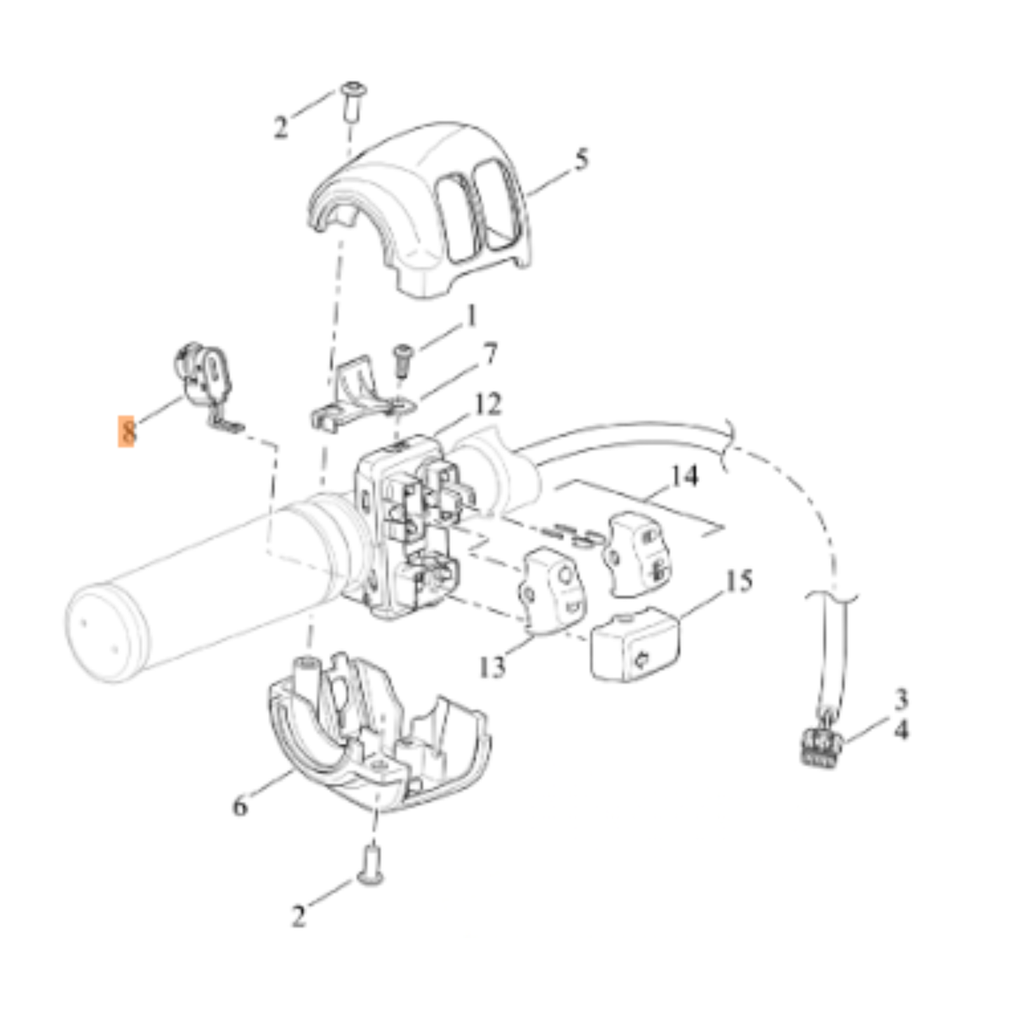 Harley-Davidson® Original Equipment Clutch Switch - '20-'24 Softail & Sportster Models