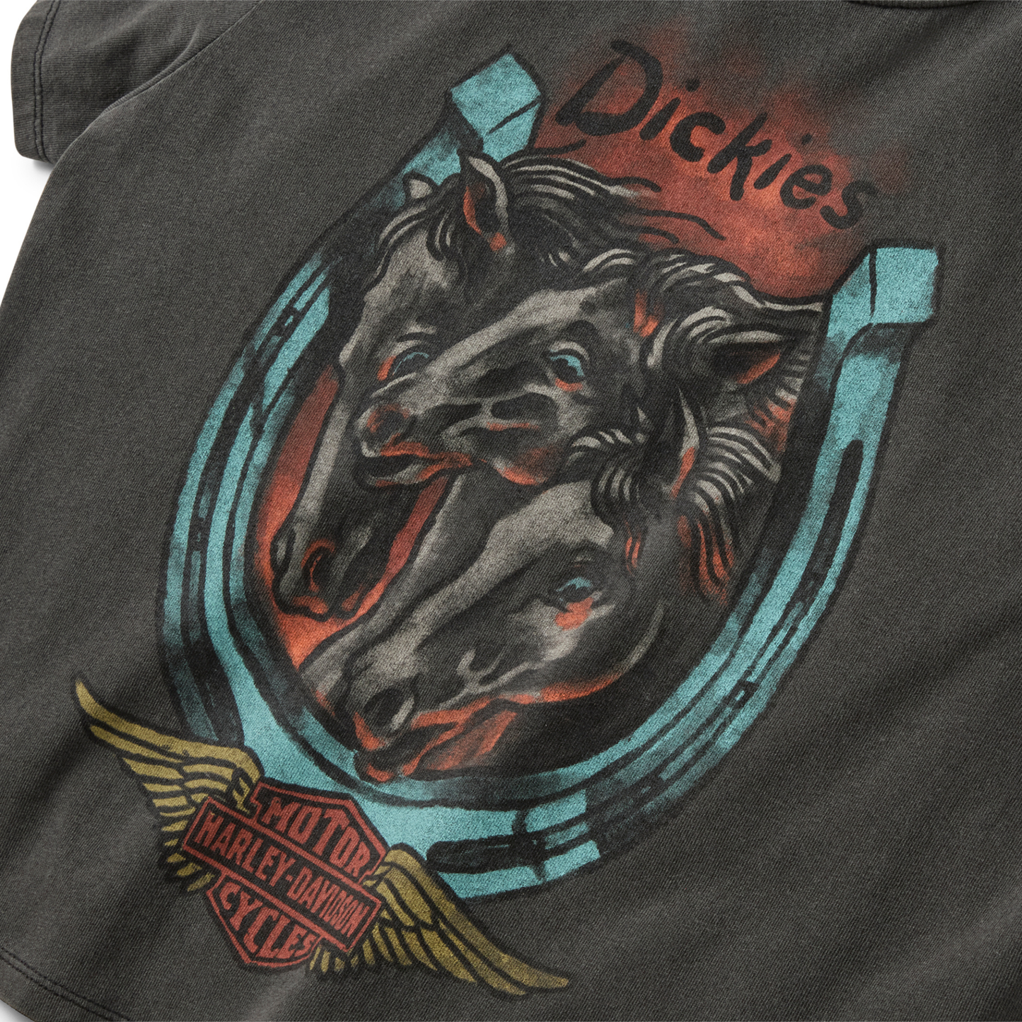 Harley-Davidson® Women's Dickies® x H-D® Triple Horse Boxy Fit Tee