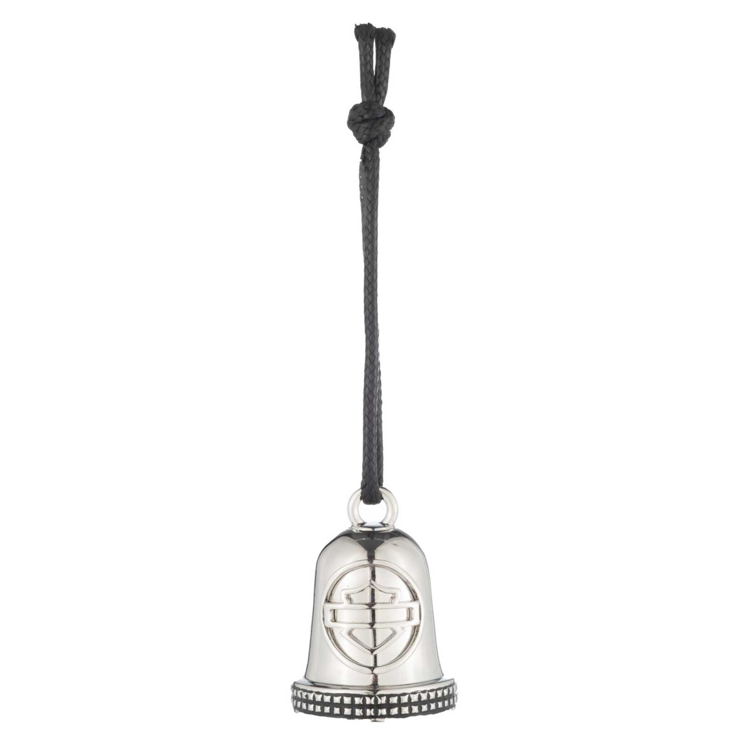 Harley-Davidson® Bar & Shield Studded Boarder Ride Bell - Silver Plated Finish