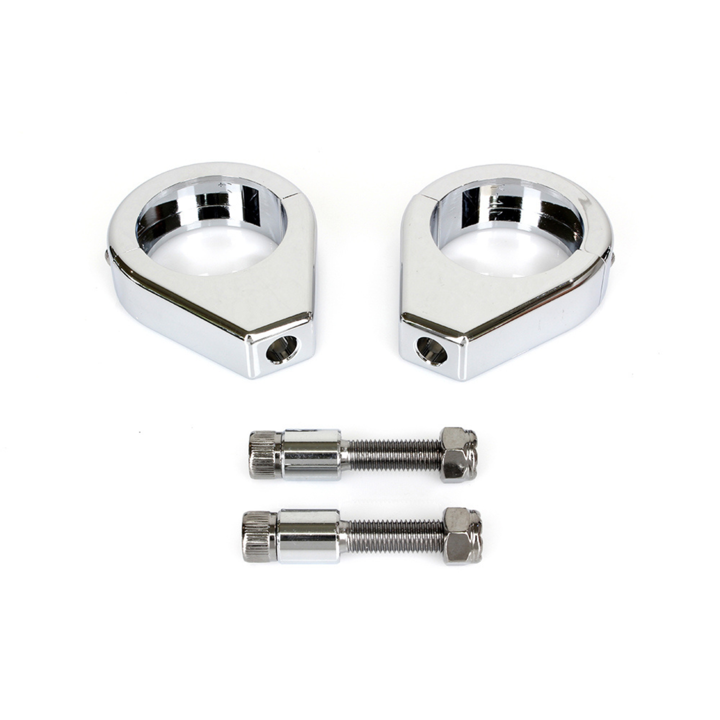 Rollies Speed Shop - 41mm Forks Turn Signal Clamps – Chrome