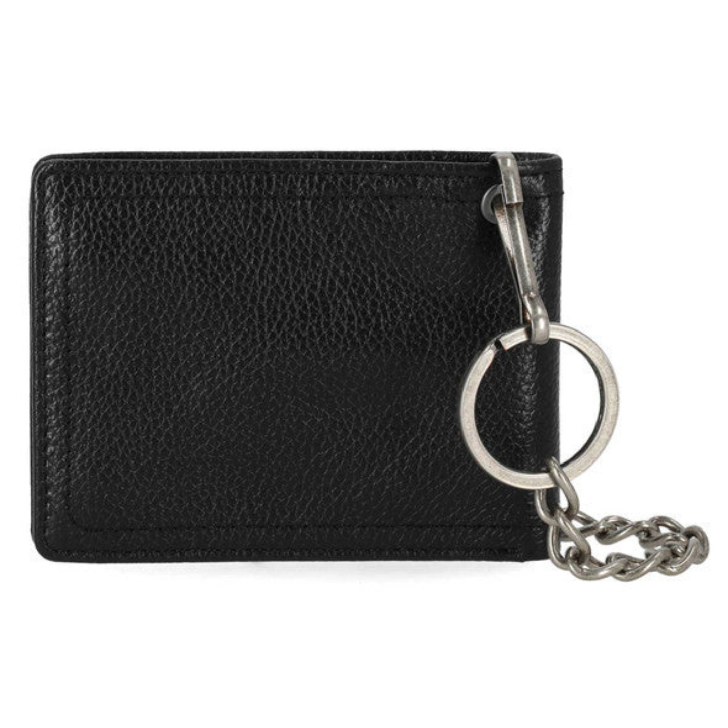 Harley-Davidson® Men's Open B&S Slimfold Biker Chain Leather Wallet - Black