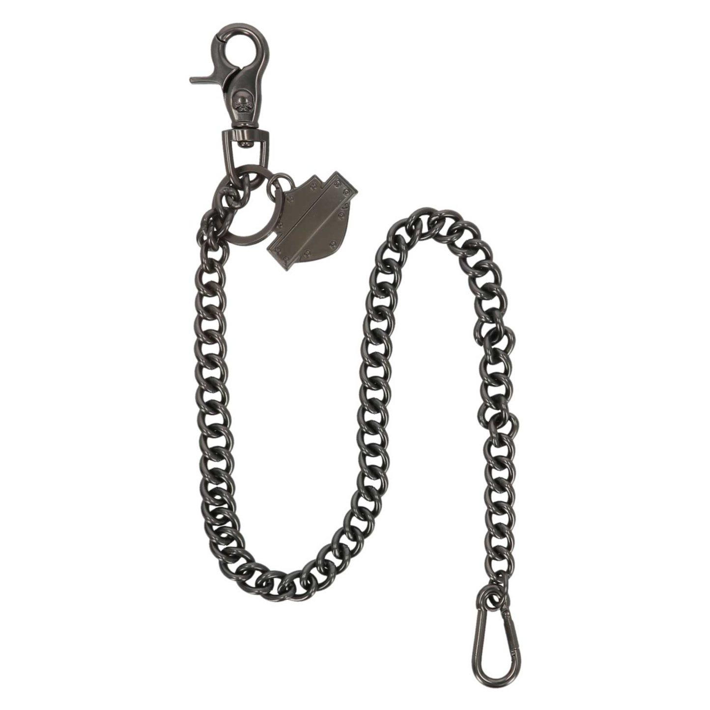 Harley-Davidson® Men's Bar & Shield Logo 24 inch Wallet Chain - Gunmetal Finish