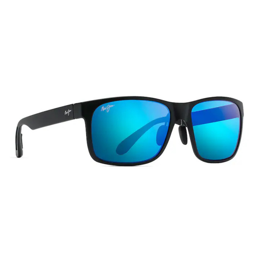 Maui Jim - Red Sands Polarised Sunglasses - Matte Black Frame - Blue Hawaii Lens