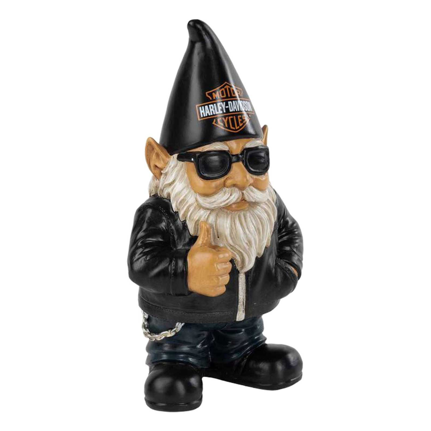 Harley-Davidson® Bar & Shield Sculpted Biker Garden Gnome Ace - Indoor/Outdoor Use