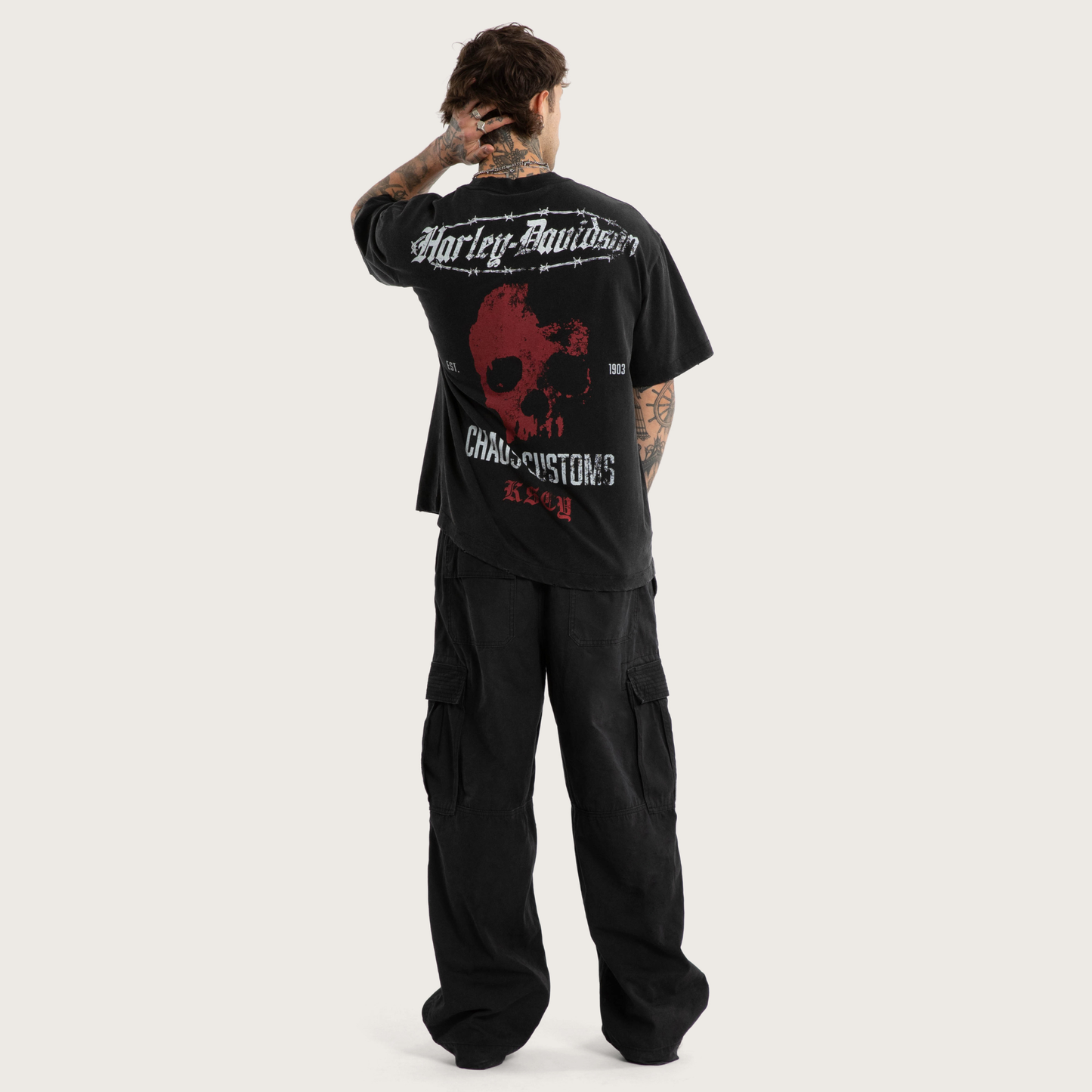 Harley-Davidson® x KSCY Intake Street Tee - Snow Black