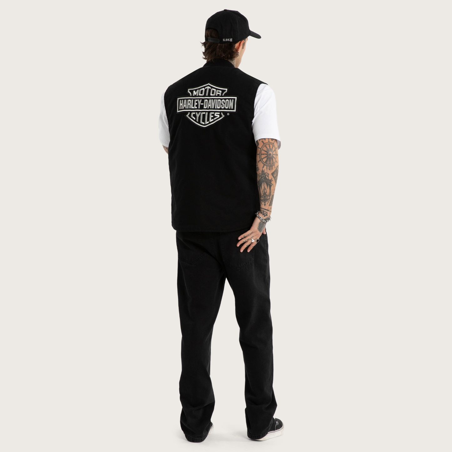 Harley-Davidson® x KSCY Freewheeler Worker Vest - Washed Black
