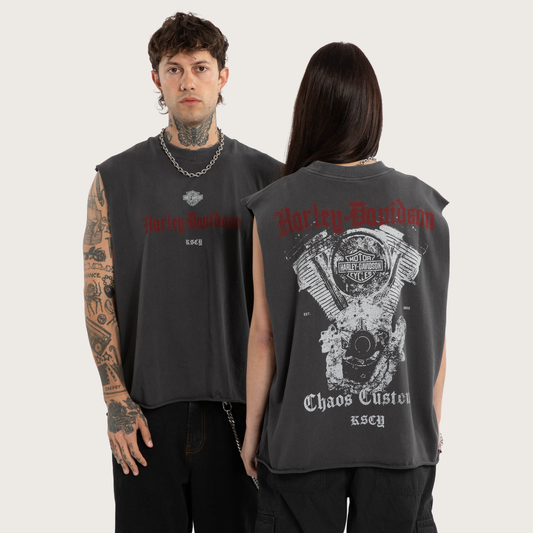 Harley-Davidson® x KSCY Cylinders Mechanic Muscle Tee - Black
