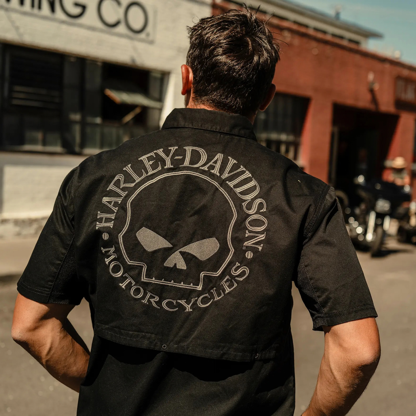 Harley-Davidson® Men's Willie G Skull Vented Short Sleeve Shirt