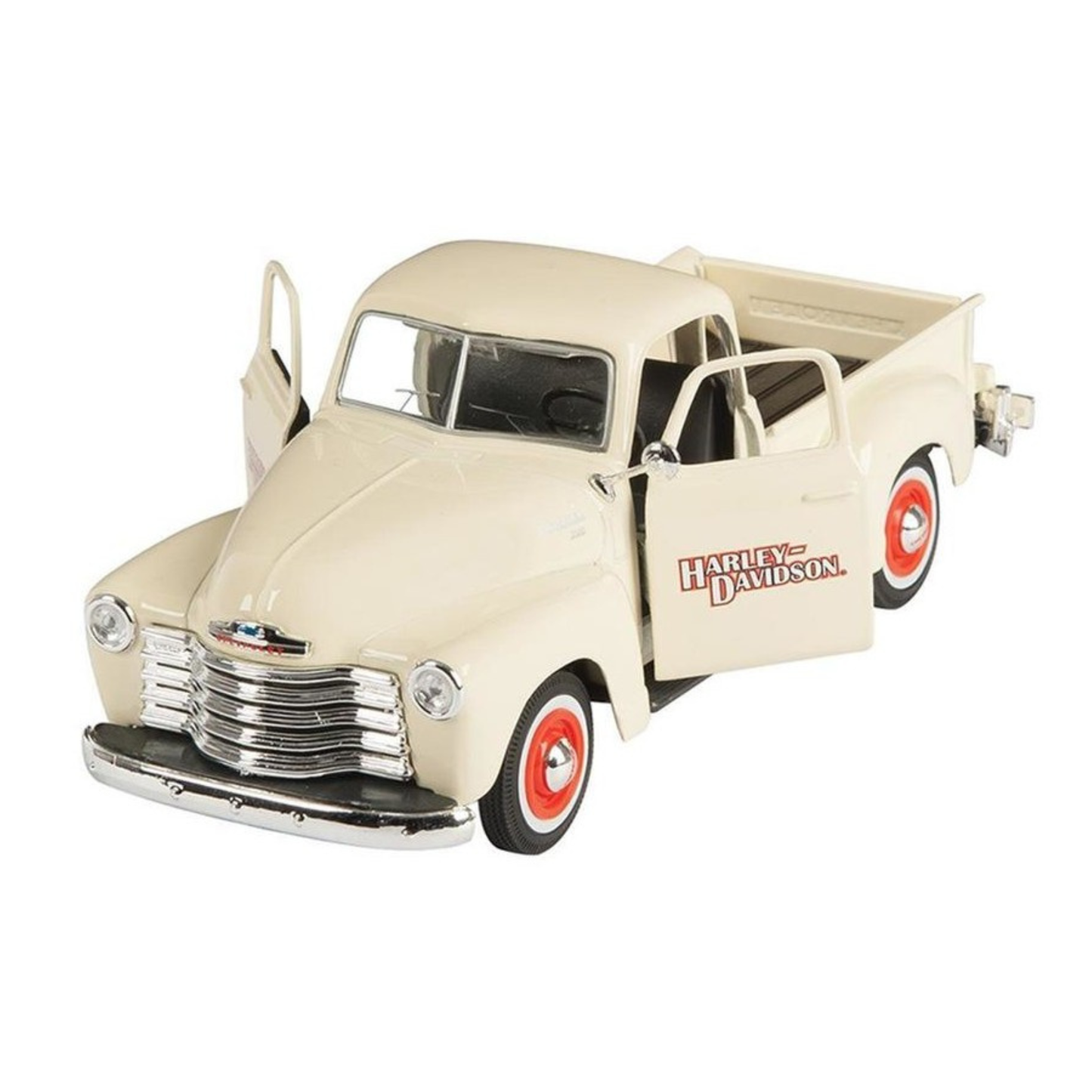 Harley-Davidson® Diecast 1:24 1950 Chevrolet 3100 & 2001 Heritage Springer