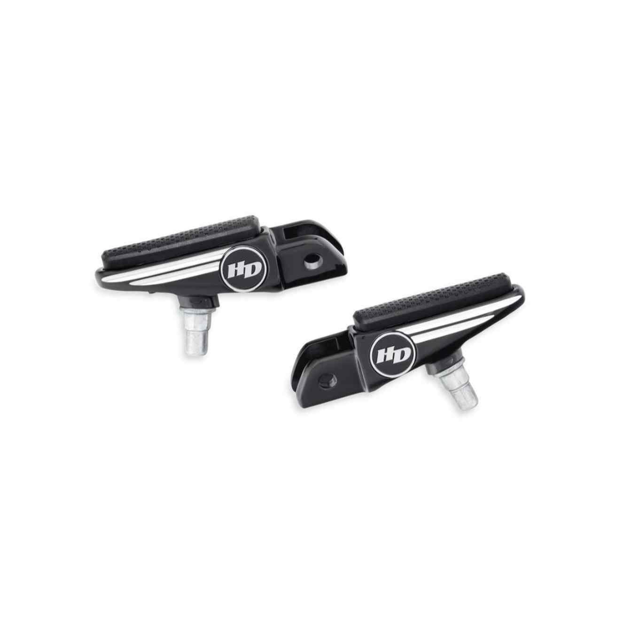 Harley-Davidson® Defiance Rider Footpegs - Black Anodized Machine Cut –  Gasoline Alley Harley-Davidson®