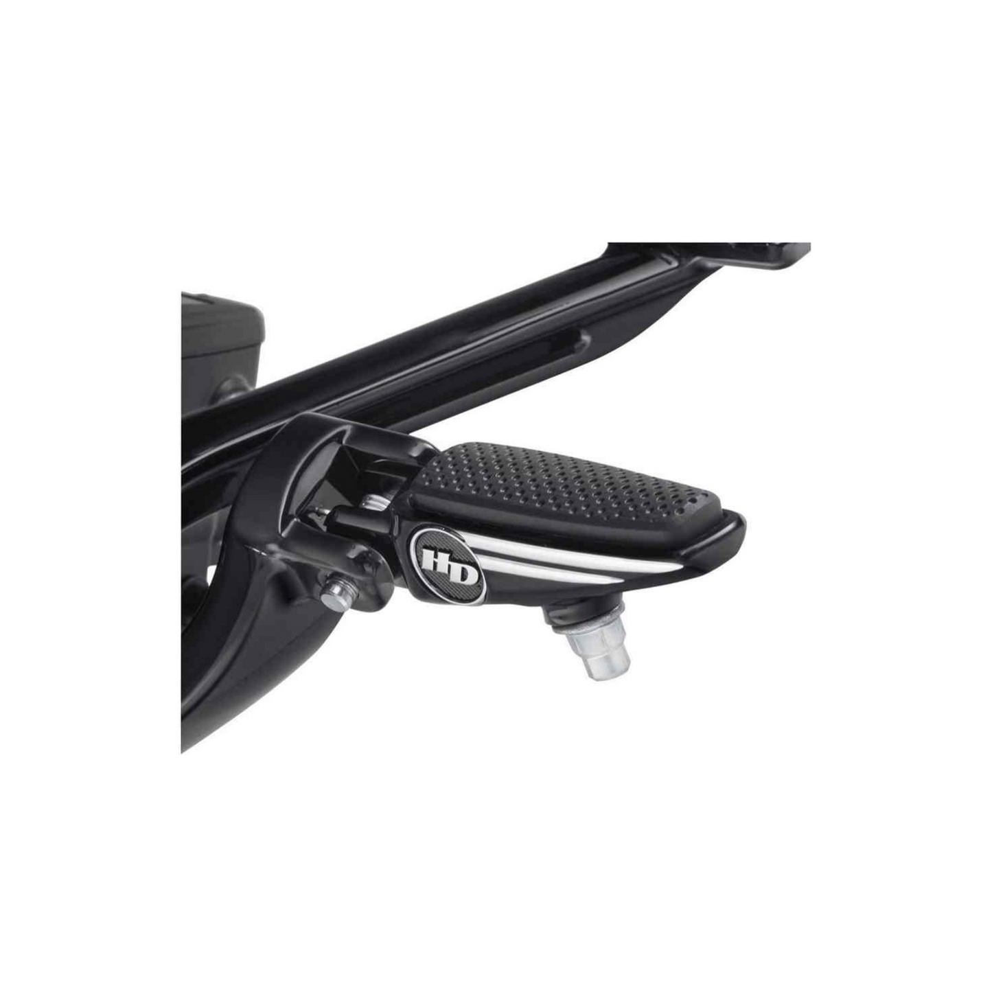 Harley-Davidson® Defiance Rider Footpegs - Black Anodized Machine Cut