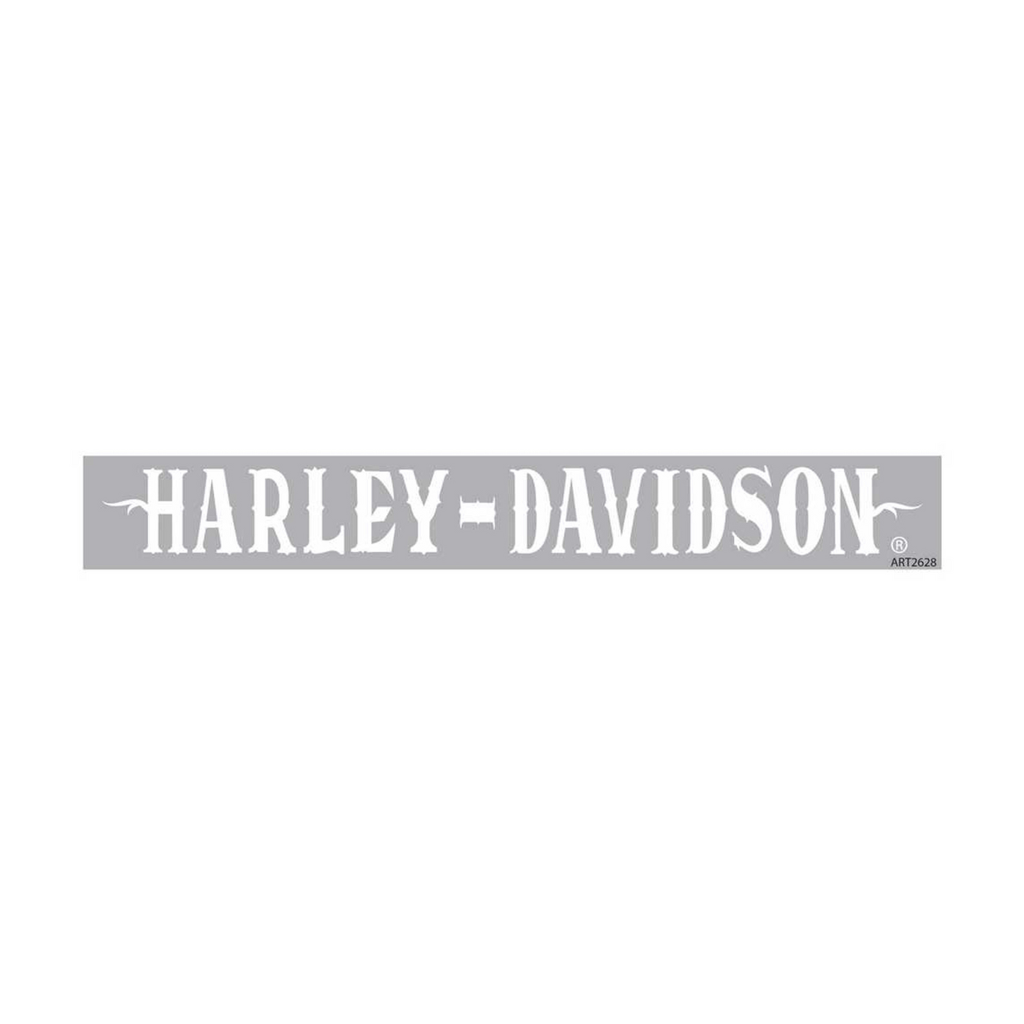 Harley-Davidson® White Western Font Windshield Decal - 36" x 4.5"