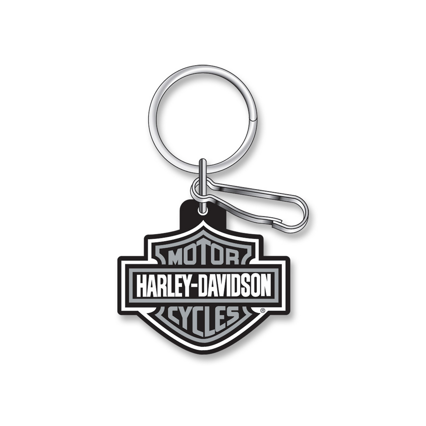 Harley-Davidson® Classic Bar & Shield Key Chain with Key Ring & Clip