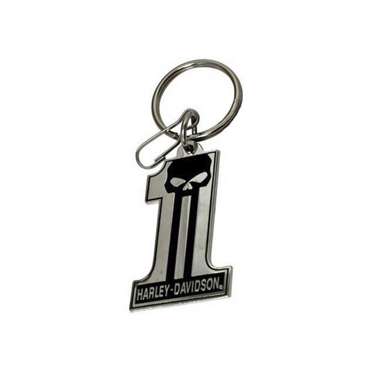 Harley-Davidson® #1 Dark Custom Skull Key Chain