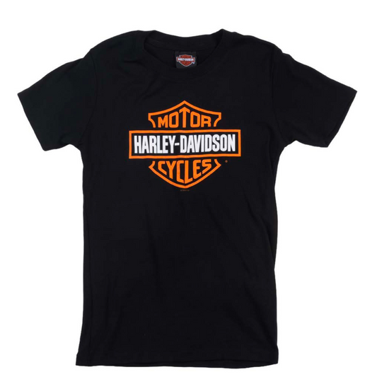 Gasoline Alley Harley-Davidson® Womens Bar & Shield Dealer Tee - Black