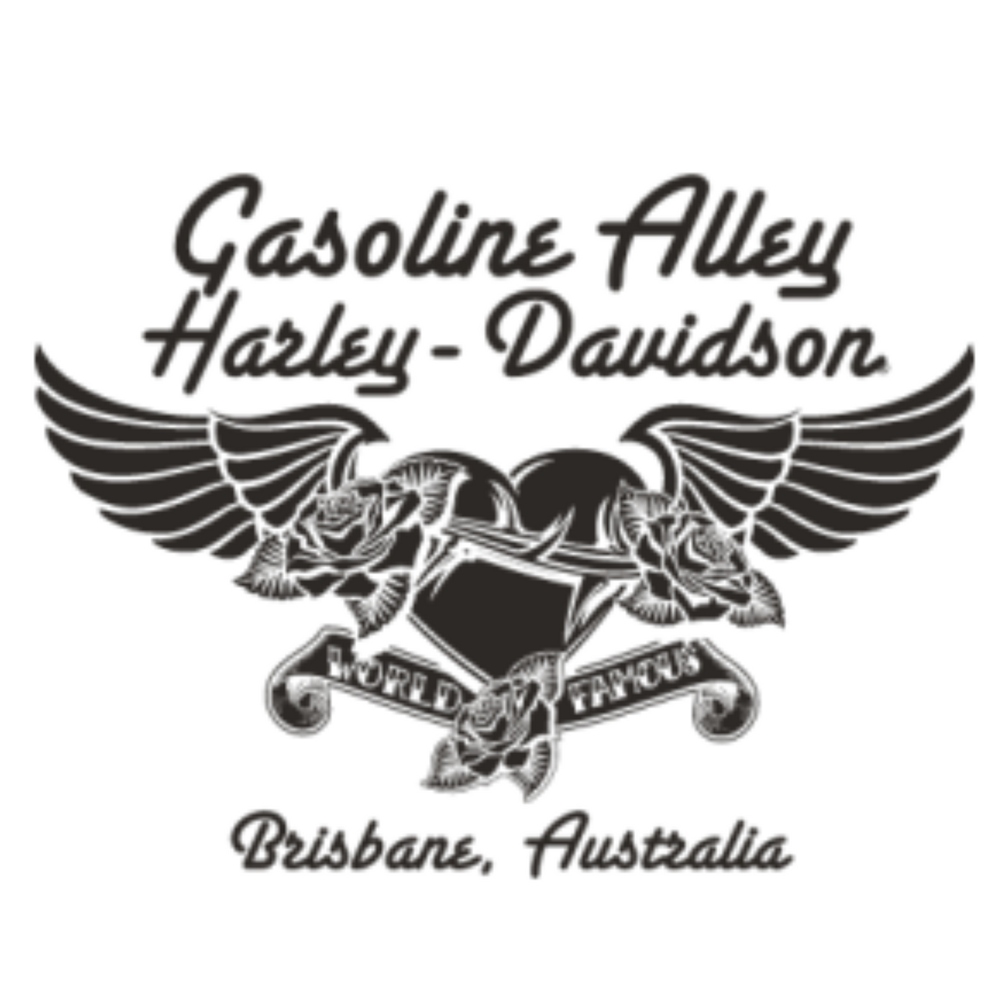 Gasoline Alley Harley-Davidson® Women's Dealer Tee - Paradise RWB