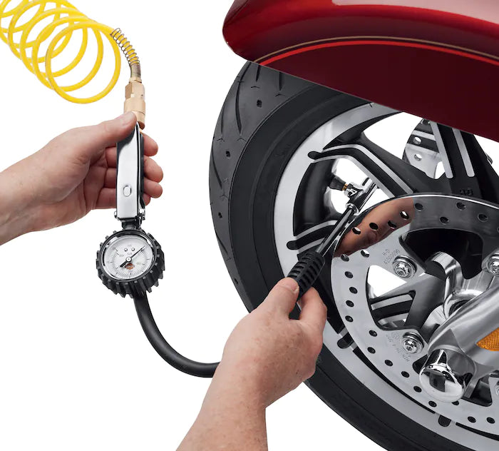 Harley-Davidson® Tyre Pressure Gauge and Fill Valve