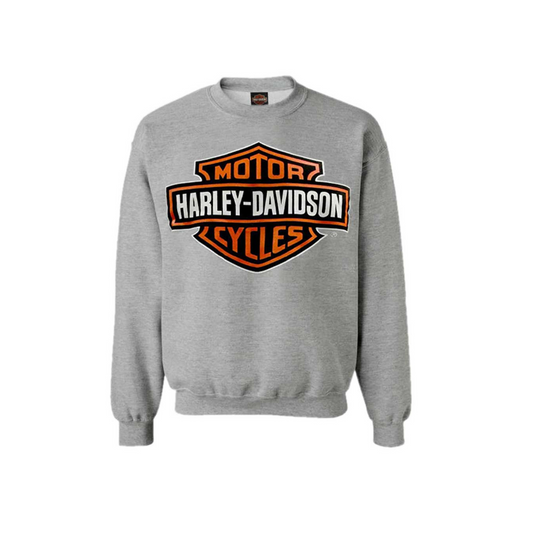 Gasoline Alley Harley-Davidson® Bar & Shield Crew Pullover - Grey