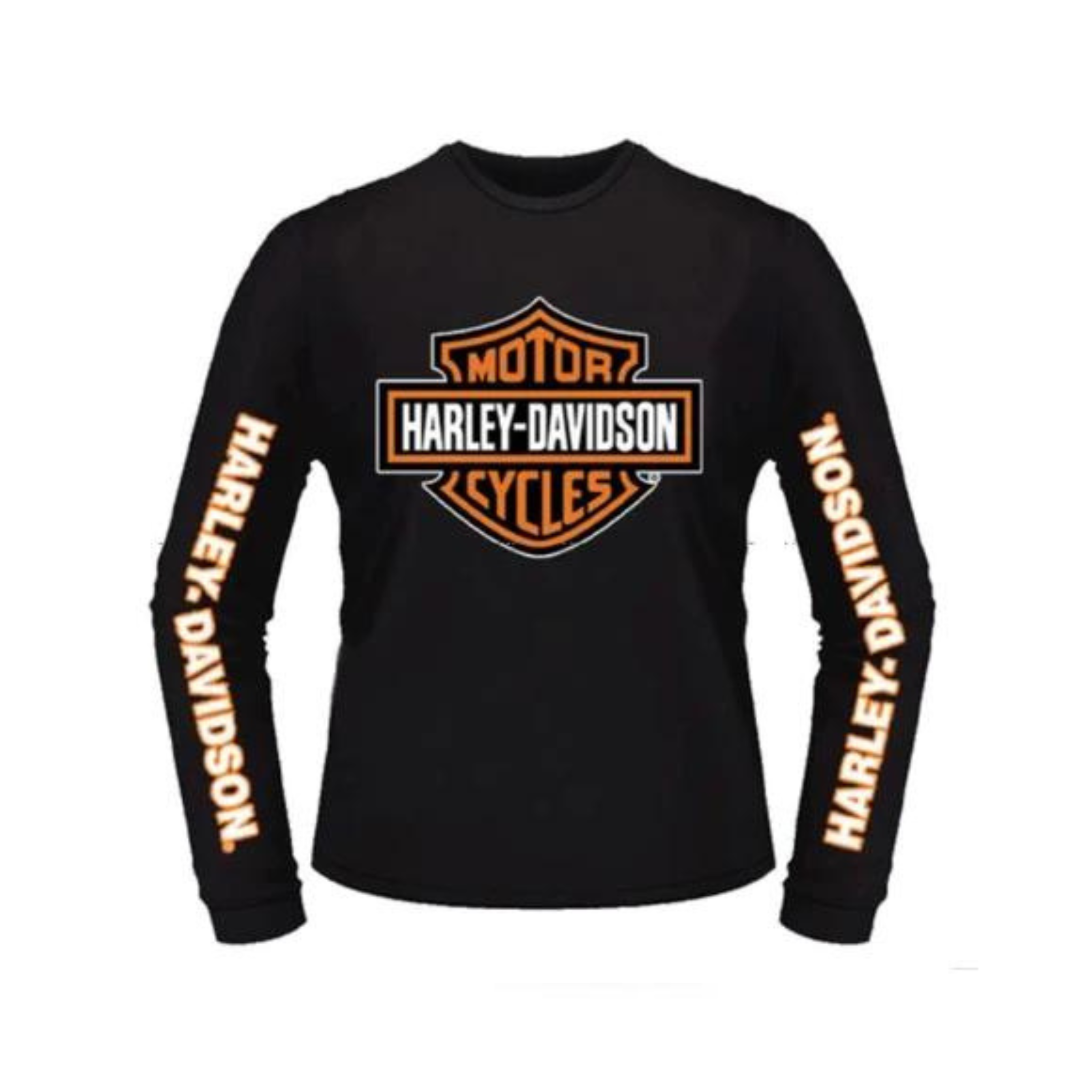 『Harley TEE BLACK XL』 Gasoline Alley Harley-Davidson® Bar & Shield Long Sleeve Dealer Tee –