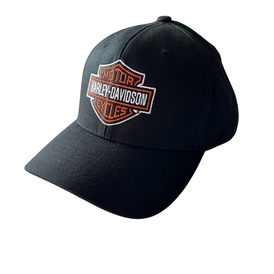 Gasoline Alley Harley-Davidson® Snapback Bar & Shield Stretch Fit Cap - Black/Orange