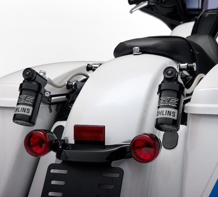 Harley-Davidson® Screamin’ Eagle/Öhlins Remote Reservoir Rear Shocks