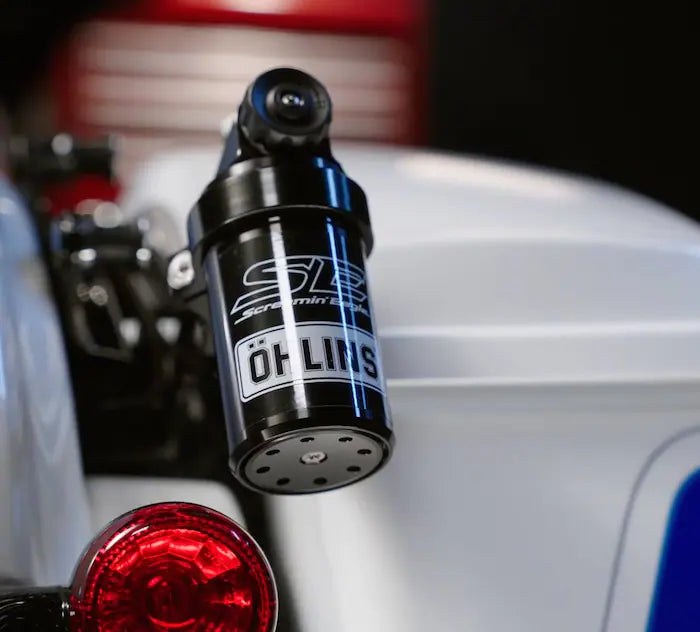 Harley-Davidson® Screamin’ Eagle/Öhlins Remote Reservoir Rear Shocks