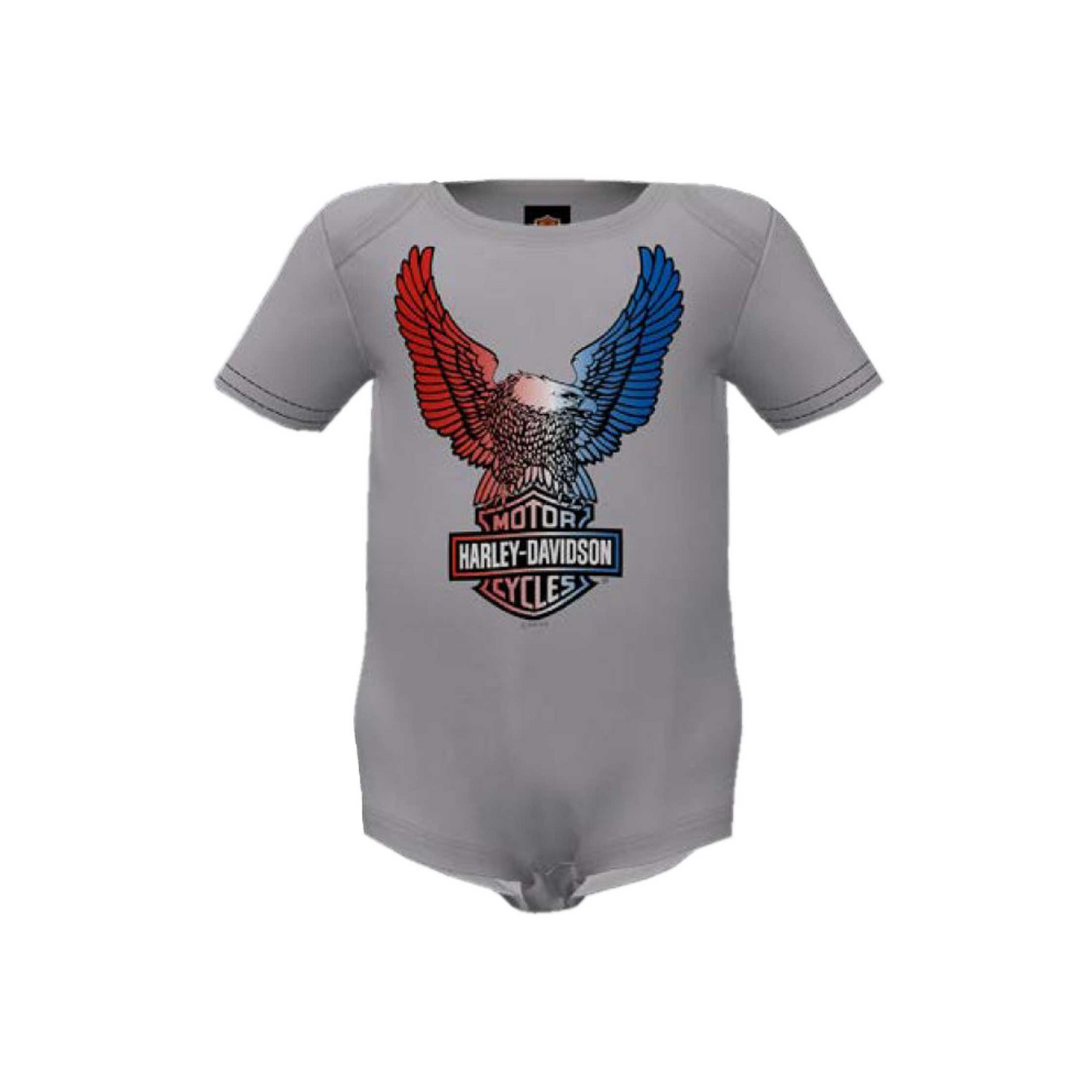 Harley-Davidson® Baby Girls' Foiled Eagle Rib Creeper Set - 2 Pack