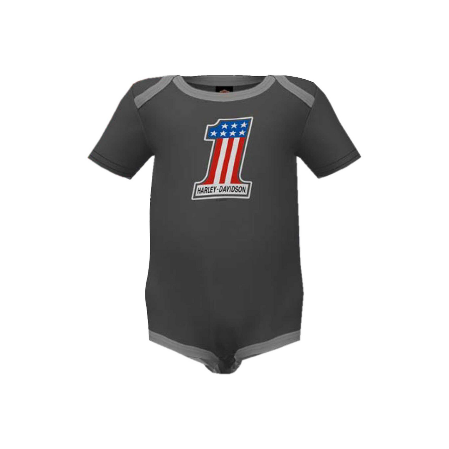 Harley-Davidson® Baby Boys' Bar & Shield / #1RWB Logo Creeper Set - 2 Pack