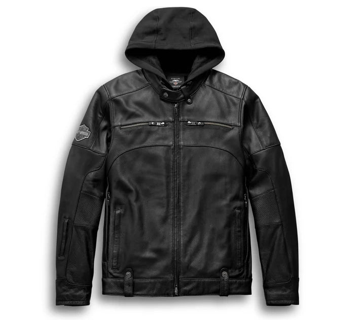 ミ*コ様 harley-davidson フレイムスカジャン ブラック Harley-Davidson® Men's Swingarm 3-in-1 Leather Jacket – Gasoline
