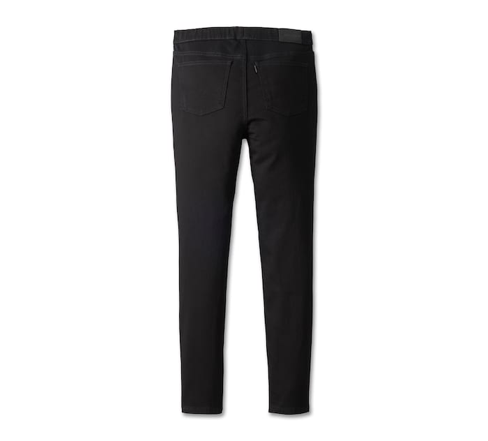 Harley-Davidson® Women's High Rise Skinny Pull On Jeans - Black