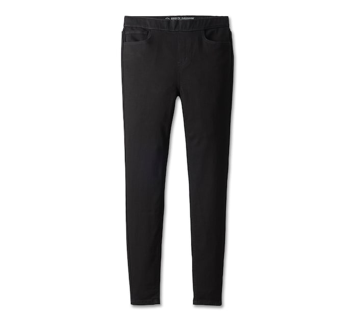 Harley-Davidson® Women's High Rise Skinny Pull On Jeans - Black