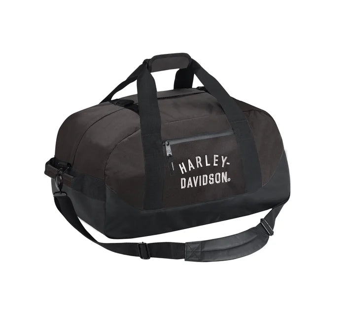 Harley-Davidson® Rugged Twill Convertible Duffel-Backpack - Black