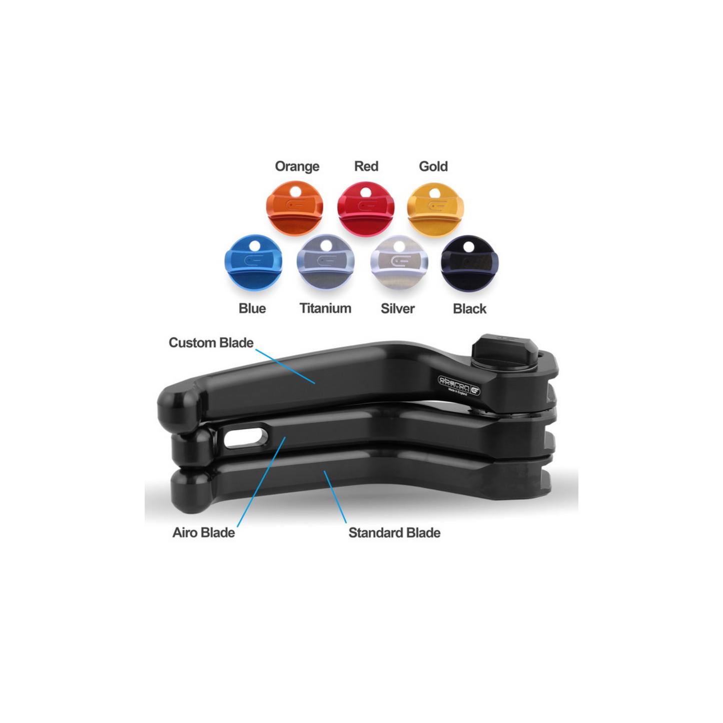 OBERON Harley-Davidson® Standard Adjustable Clutch Lever -  Softail '96-'14 / Dyna '96-'17