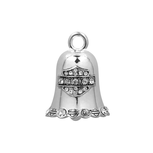 Harley-Davidson® White Crystal Bar & Shield Ride Bell