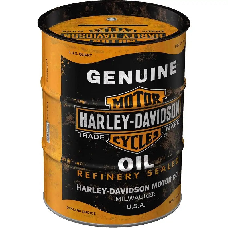 Harley-Davidson® Genuine Oil Barrel Money Box