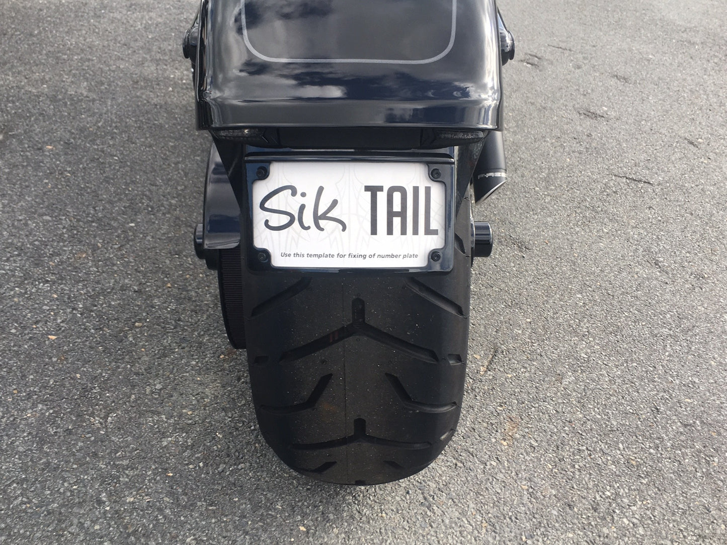 Siktail Tail Tidy 2018+ M8 Fat Boy - Black