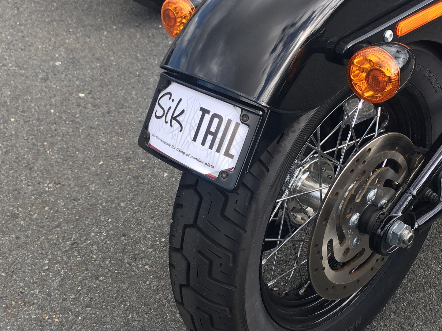 Siktail Tail Tidy 2018+ Street Bob & Slim - Black